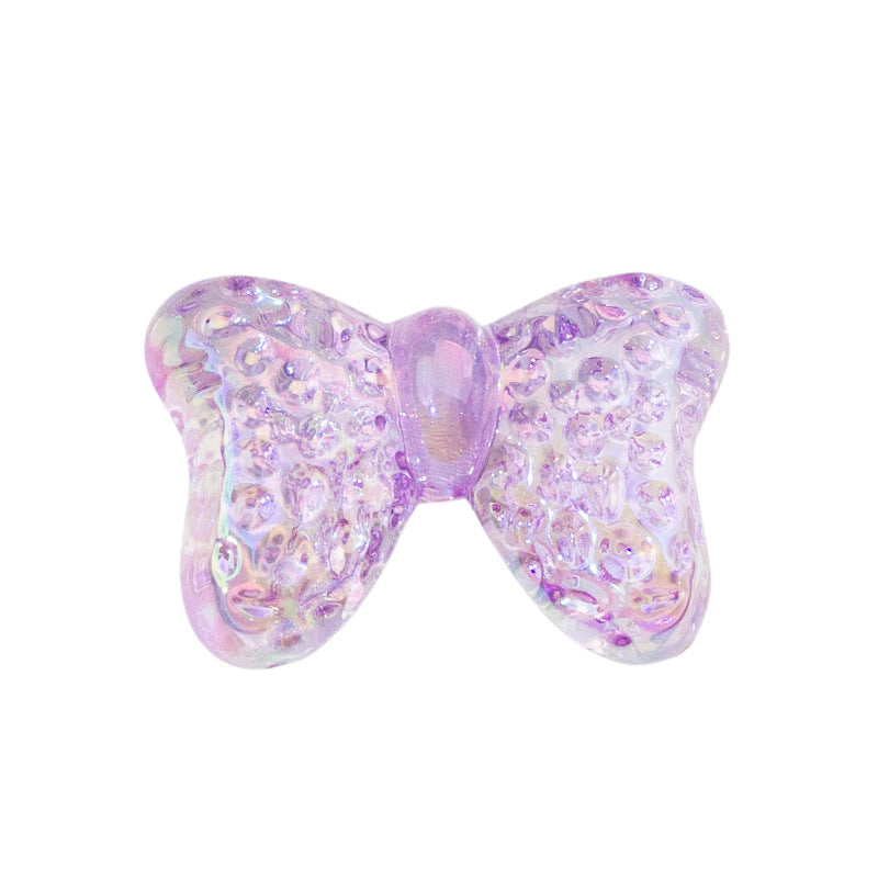 Wholesale 10PCS/PACK Glacier Bow Plated Colored Acrylic Beads